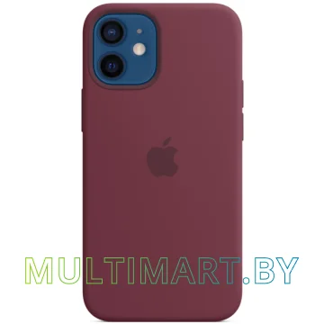 Чехол для телефона Apple MagSafe Silicone Case для iPhone 12 mini (сливовый) картинка 6